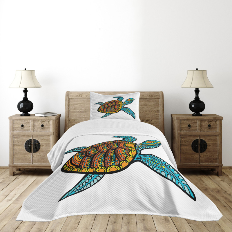 Tropical Pattern Bedspread Set