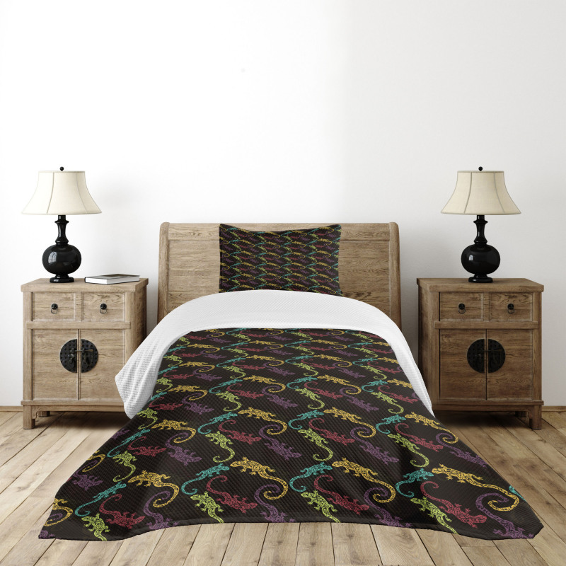 Reptiles Composition Bedspread Set