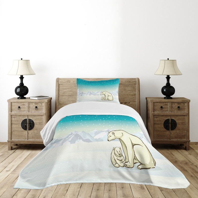 Arctic Animal Family Bedspread Set