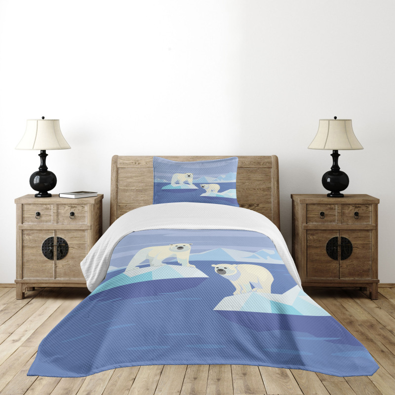 Icy Rocks Habitat Bedspread Set