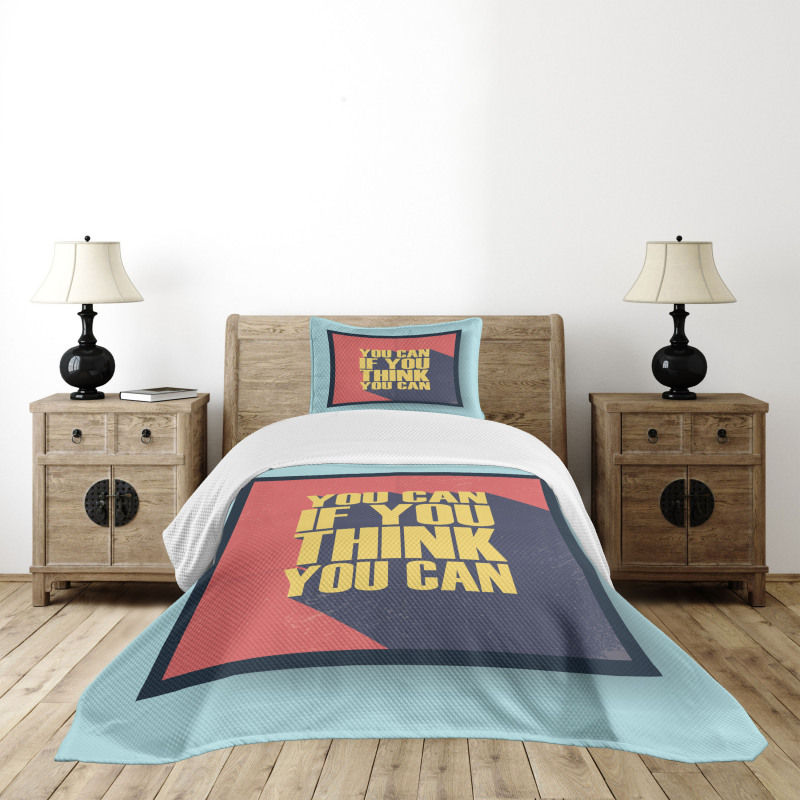 You Can Do It Bedspread Set