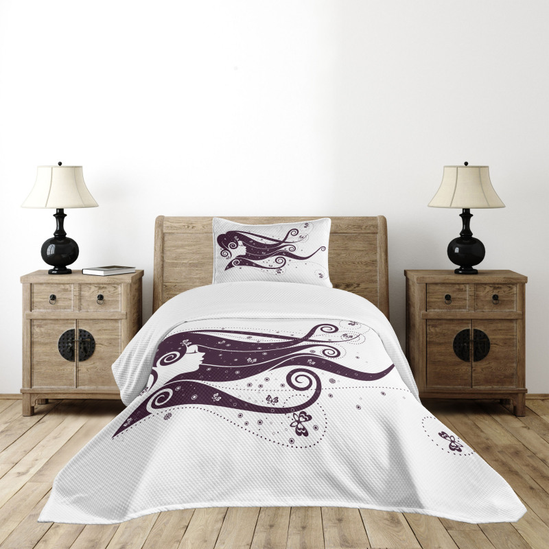 Abstract Fantasy Portrait Bedspread Set