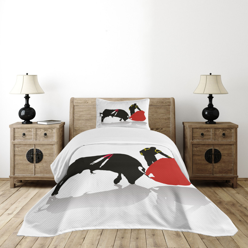 Bullfight Arena Matador Bedspread Set