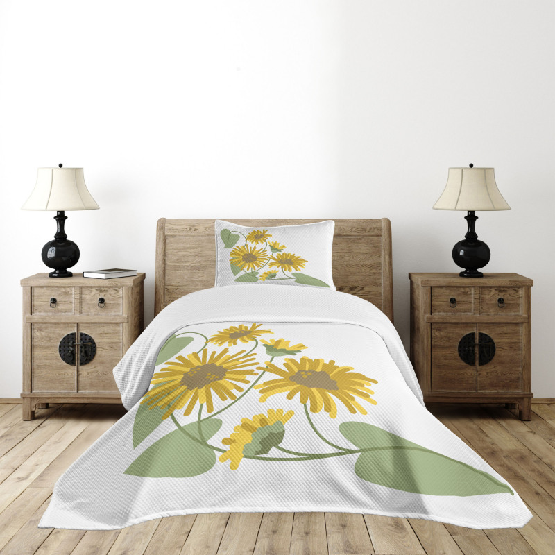 Bedding Plants Artwork Bedspread Set