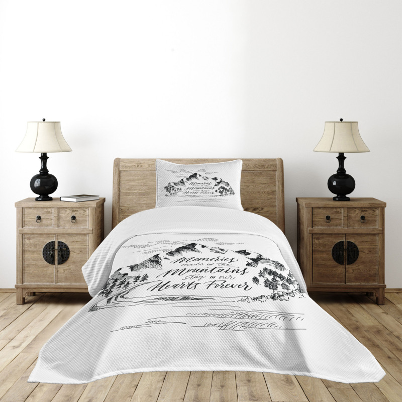 Memories in Mountains Bedspread Set