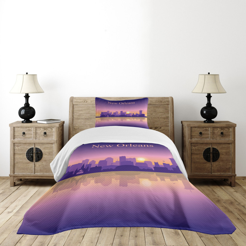 City Architecture Bedspread Set