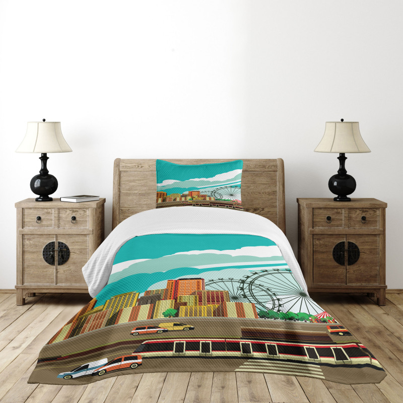 Downtown Panaroma Bedspread Set