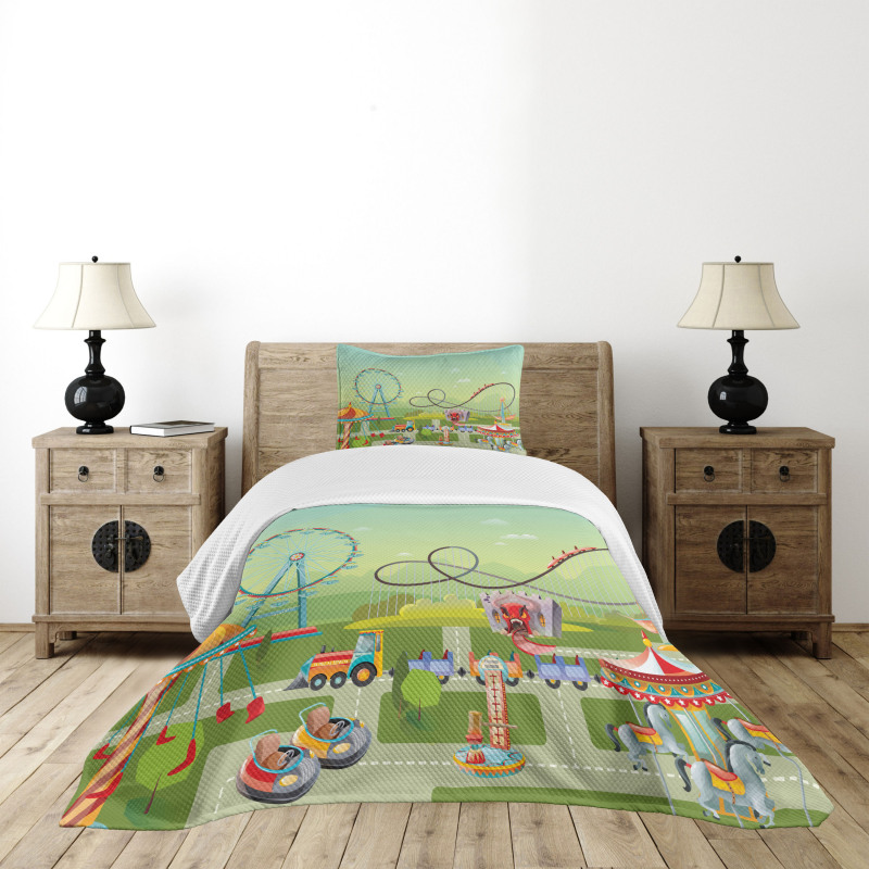 Circus Composition Bedspread Set