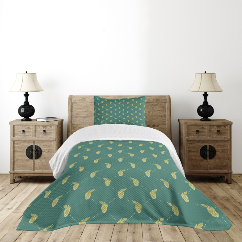 Hops Organic Brewery Bedspread Set