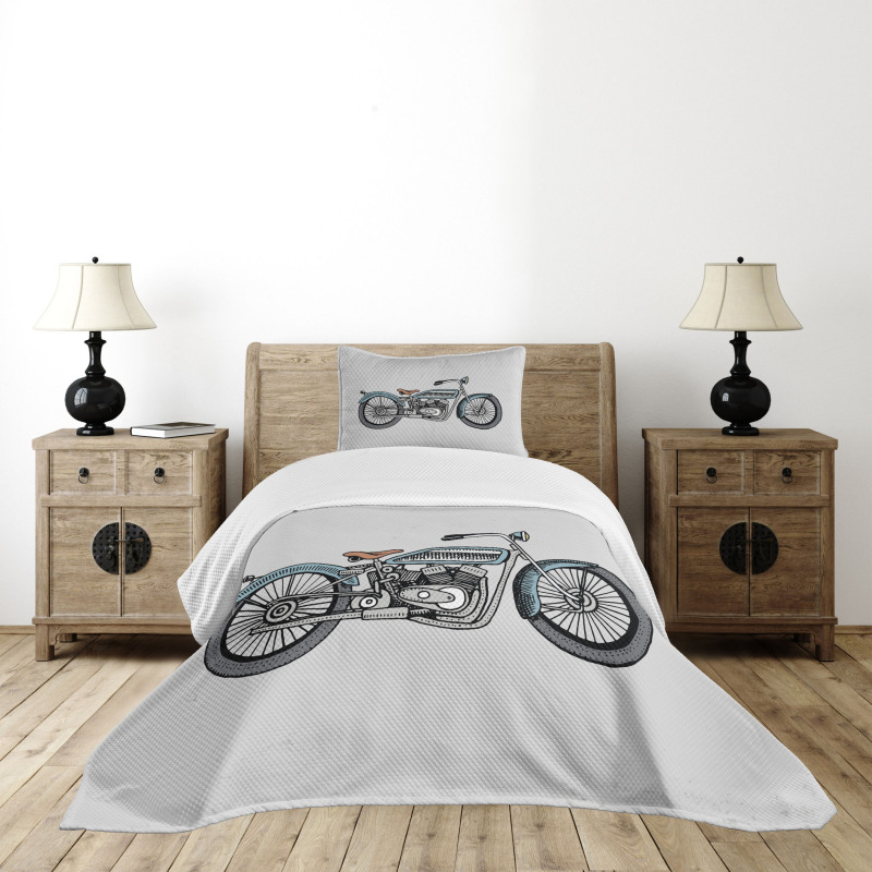 Off Road Bike Race Bedspread Set