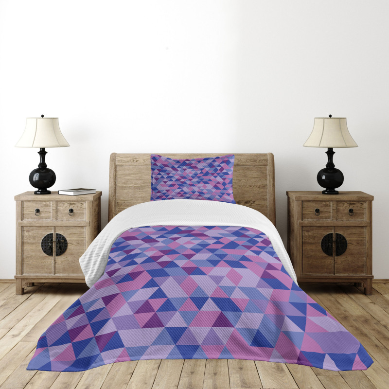 Triangles Low Poly Bedspread Set