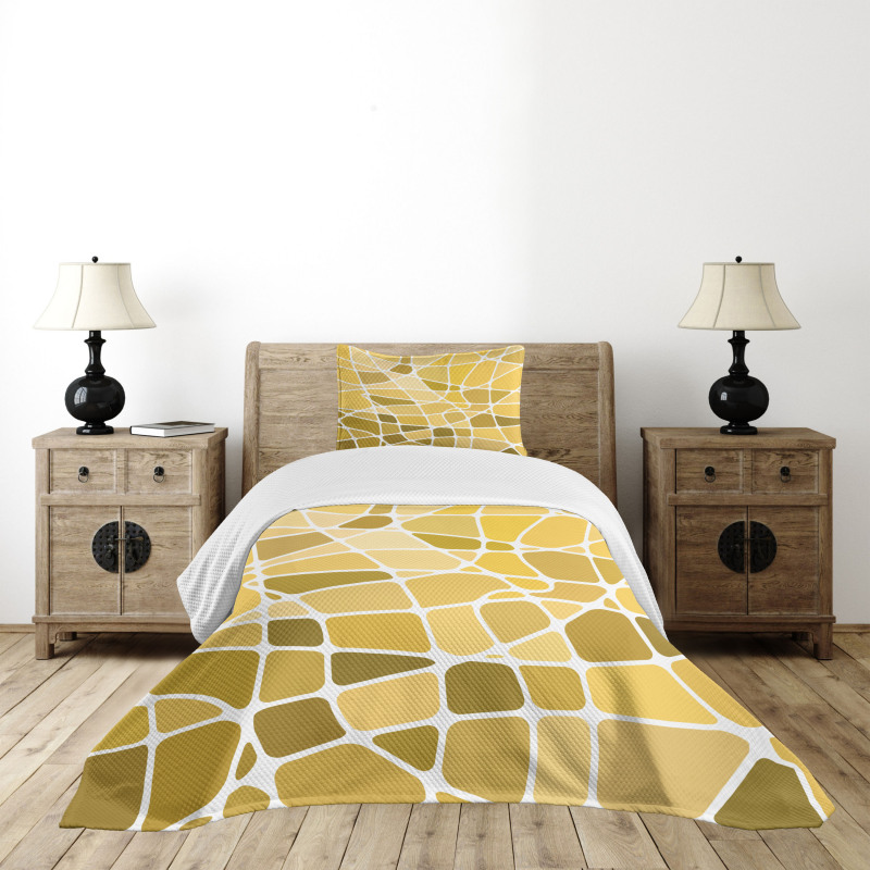 Disorganized Blocks Bedspread Set