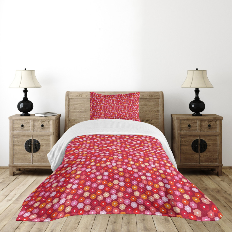 Flourishing Daisy Petals Bedspread Set