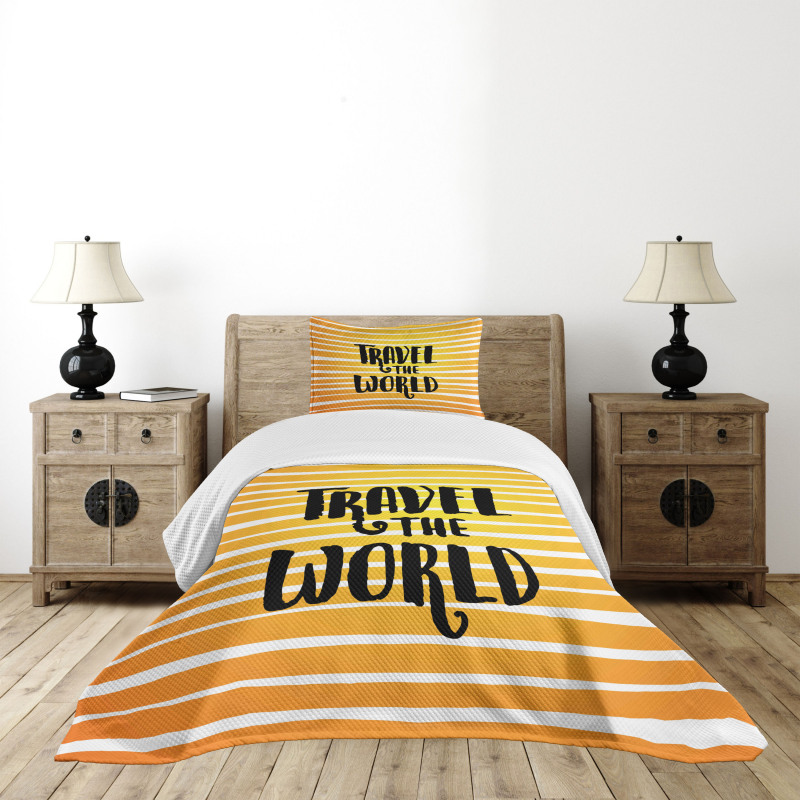 Travel the World Exploration Bedspread Set