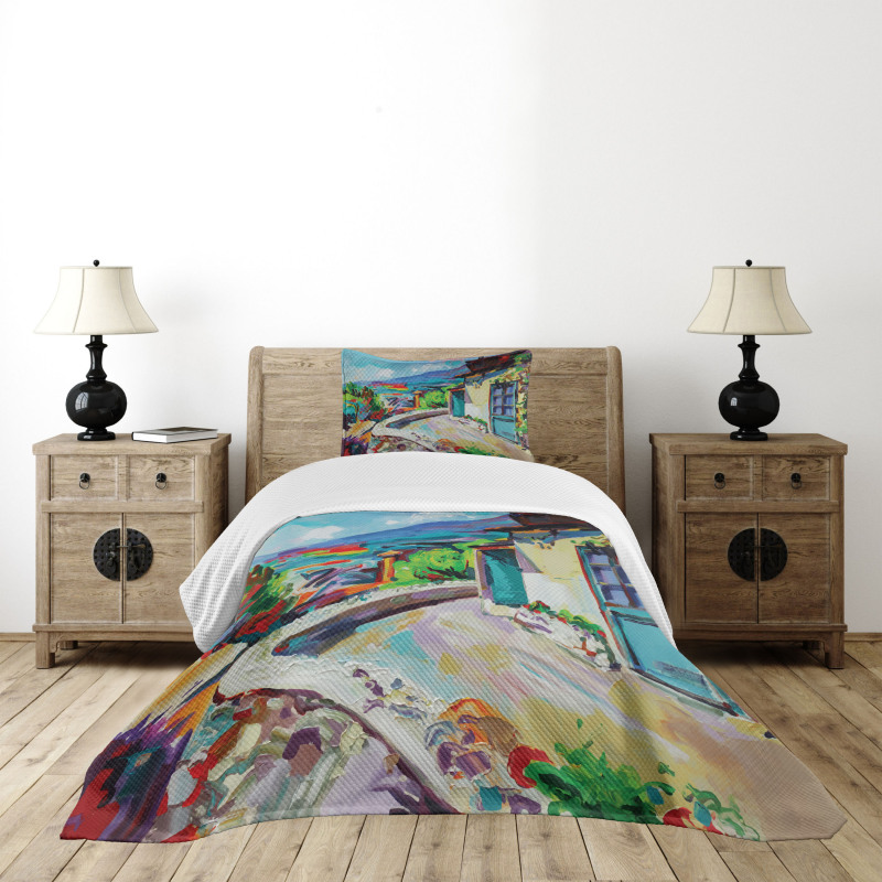 Idyllic Summer Cottage Bedspread Set