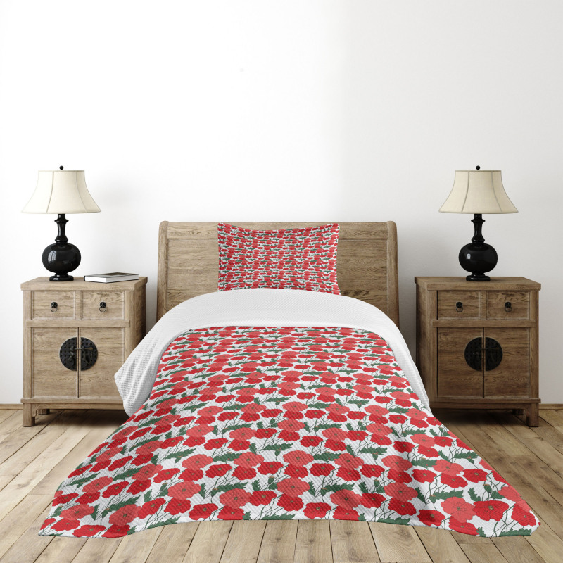 Blossoming Flowers of Spring Bedspread Set