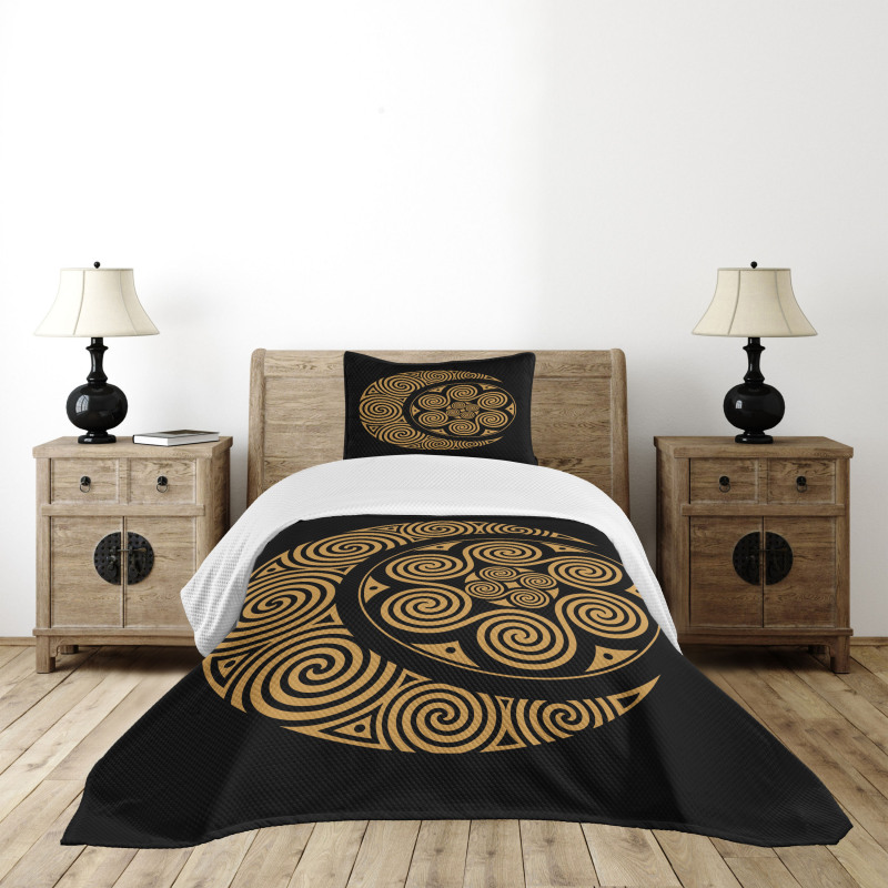 Celtic Moon and Sun Boho Bedspread Set