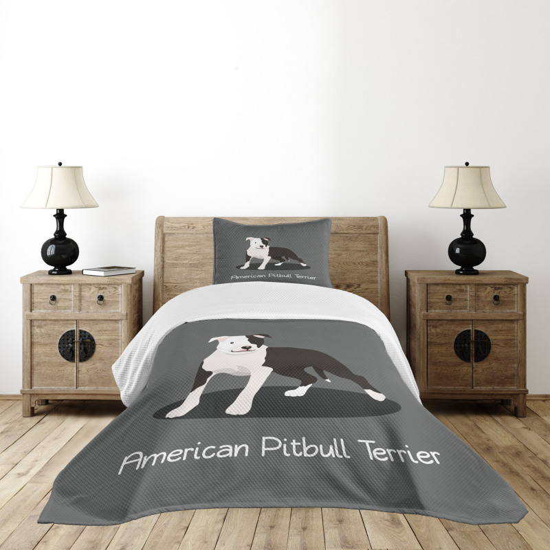 American Cartoon Terrier Bedspread Set