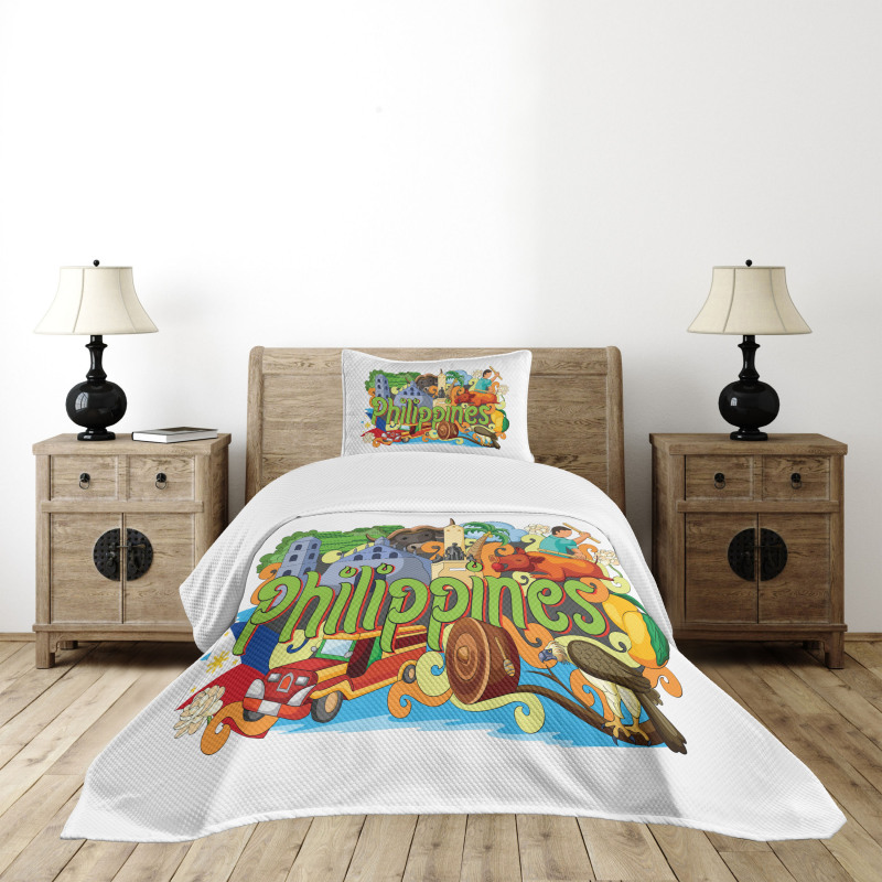 Architecture and Culture Bedspread Set