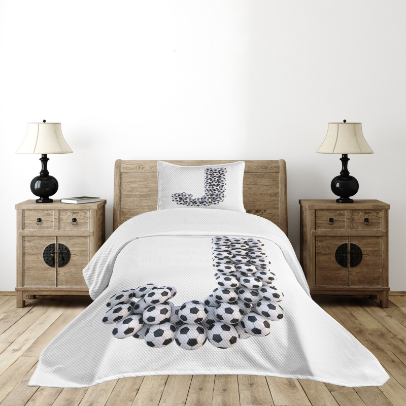 Soccer Futboll Theme Bedspread Set