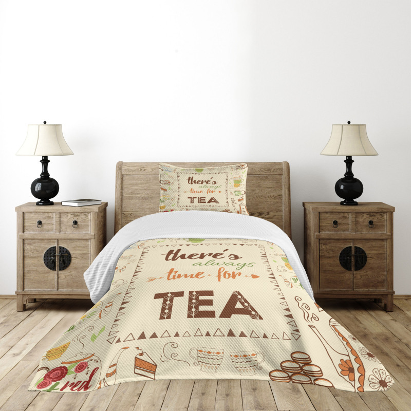 Inspirational Words Artwork Bedspread Set