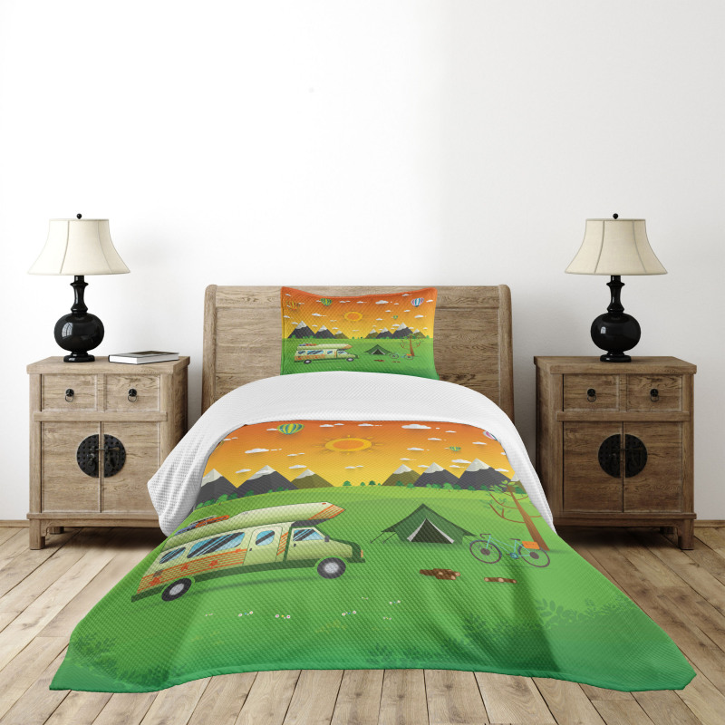 National Park Landscape Bedspread Set