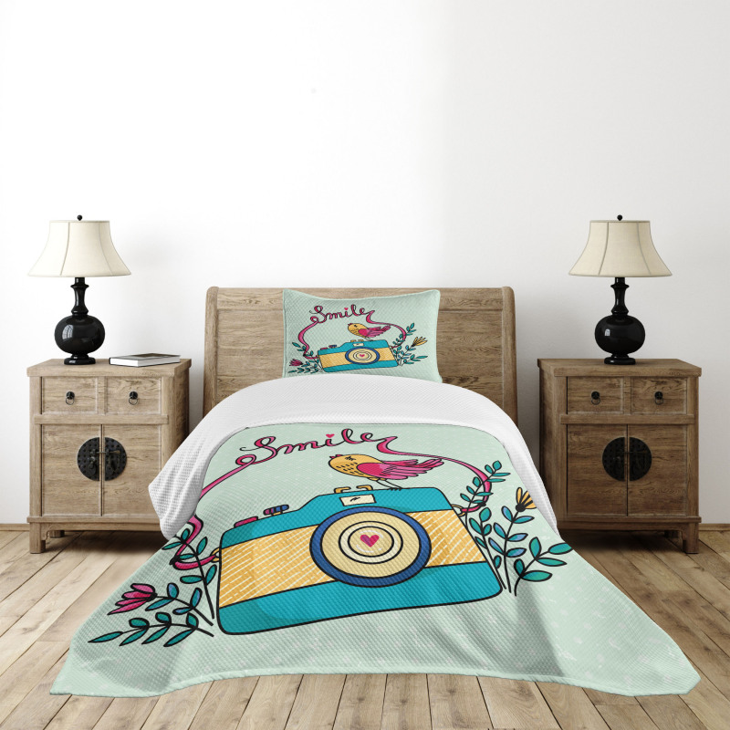 Love Bird Chirping Creative Bedspread Set