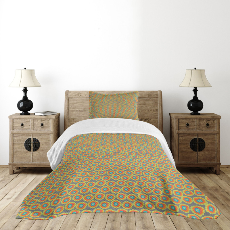 Summer Season Simple Motif Bedspread Set