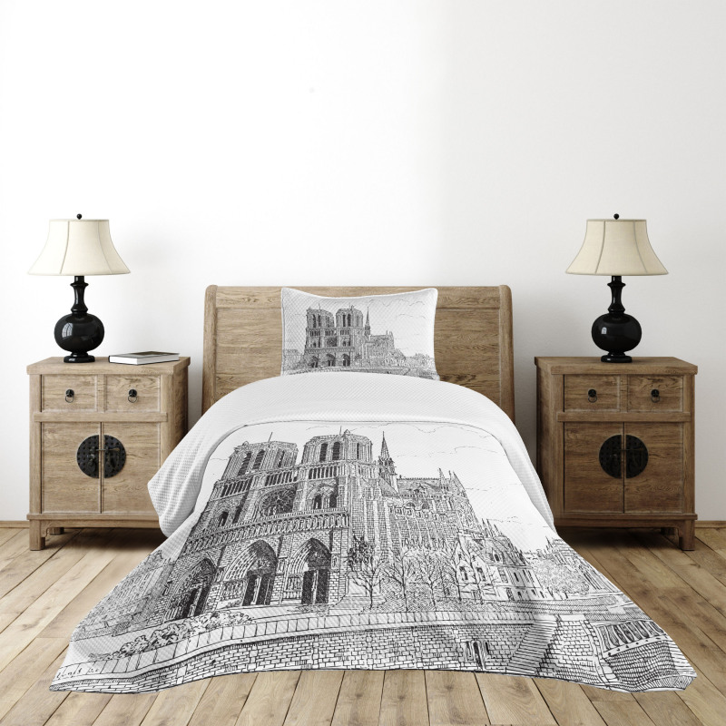 European Architecture Bedspread Set