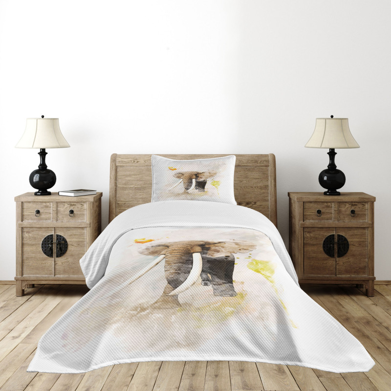 Paintbursh Art Bedspread Set