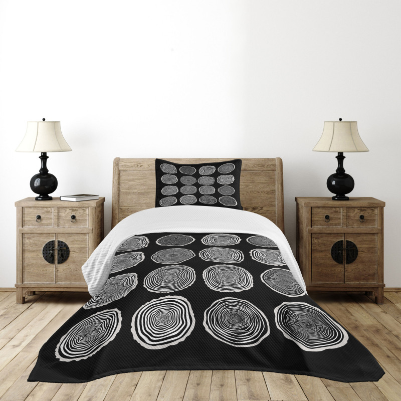 Abstract Whirlpool Timber Bedspread Set