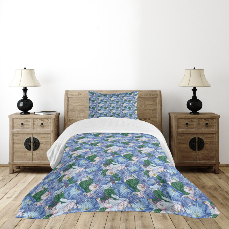 Repeating Exotic Botany Bedspread Set