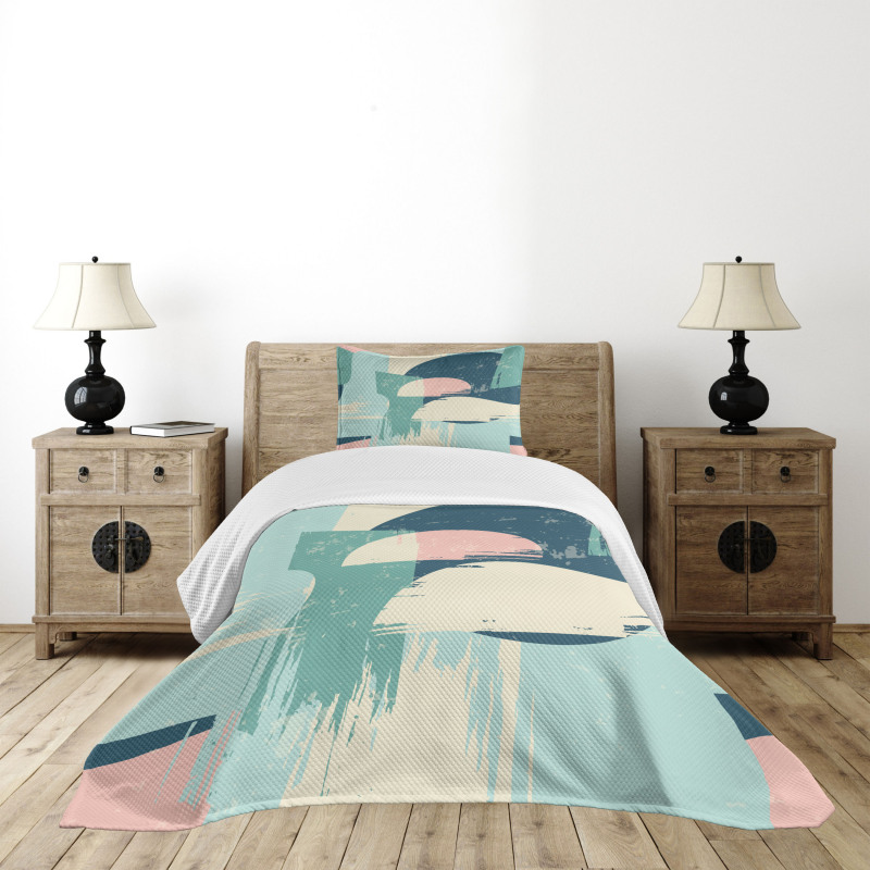 Modern Style Abstraction Bedspread Set