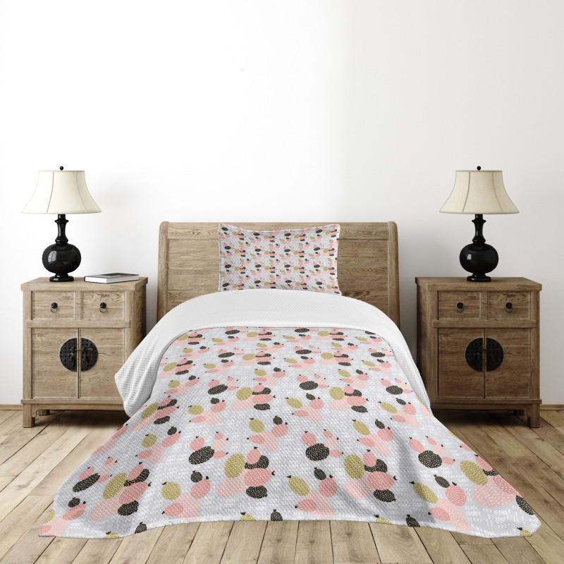 Abstract Cactus Dot Bedspread Set