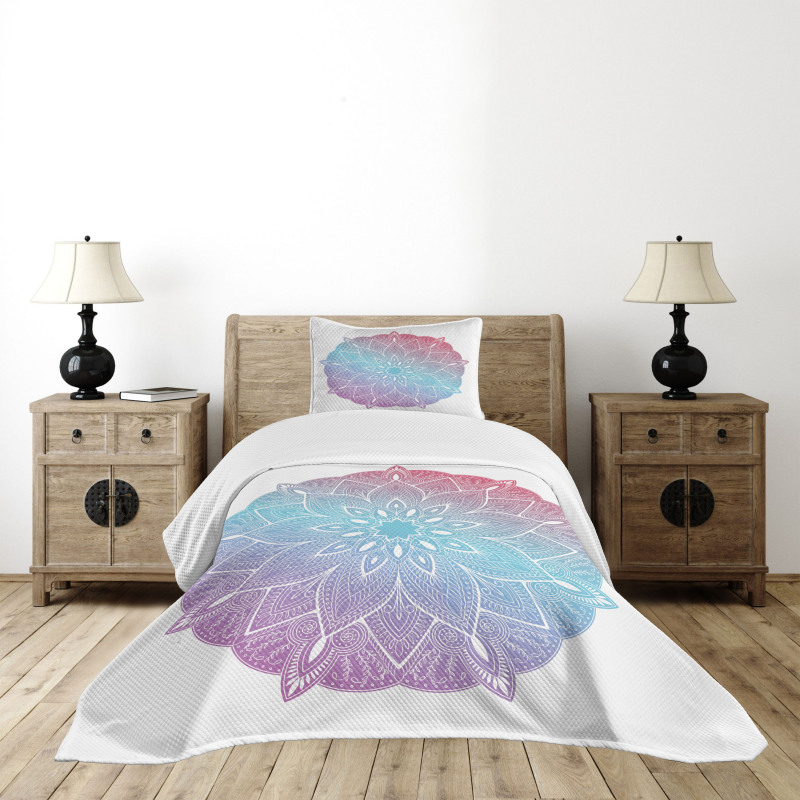 Pastel Universe Design Bedspread Set