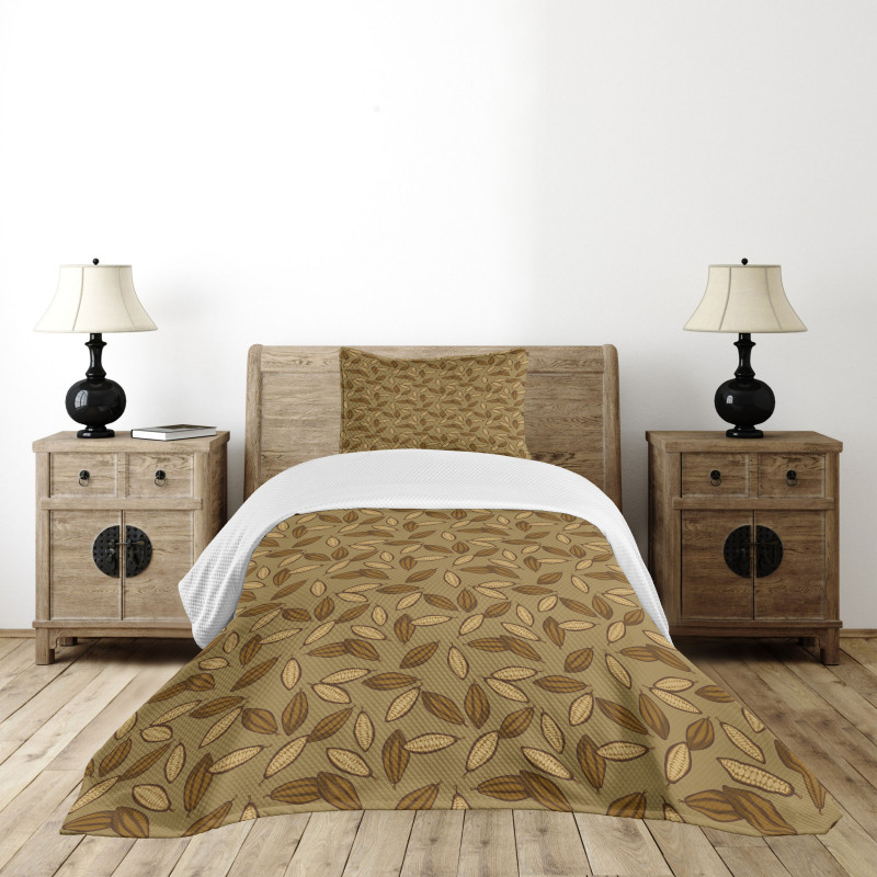 Cocoa Beans Tate Harvest Bedspread Set