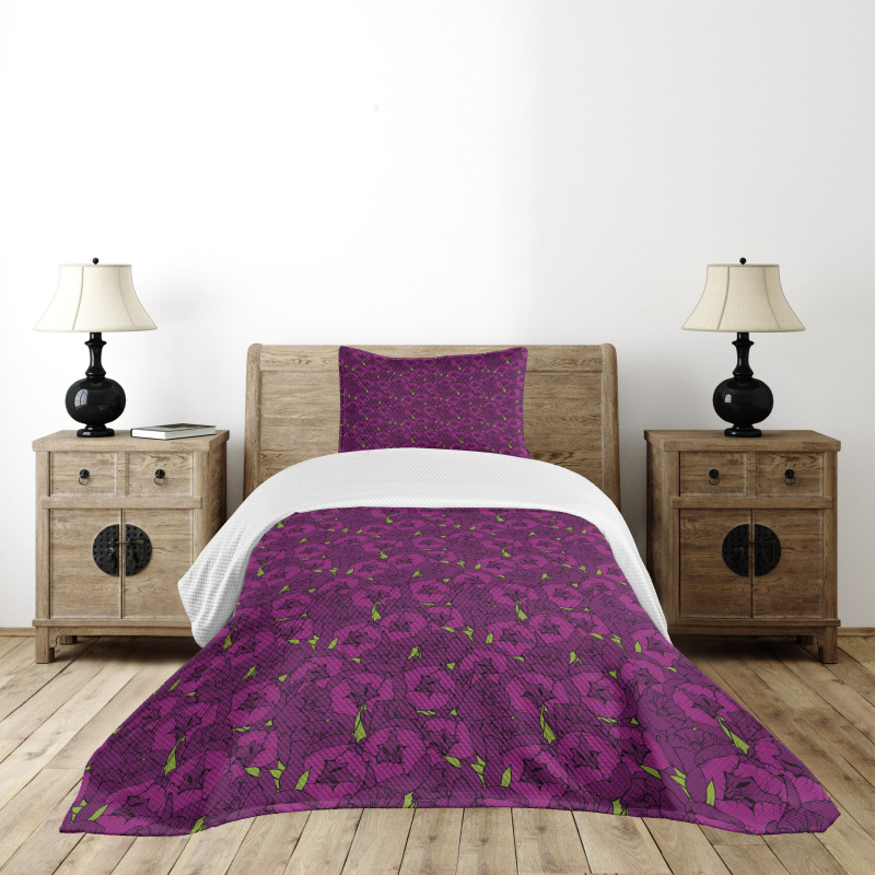 Spring Season Petal Romantic Bedspread Set