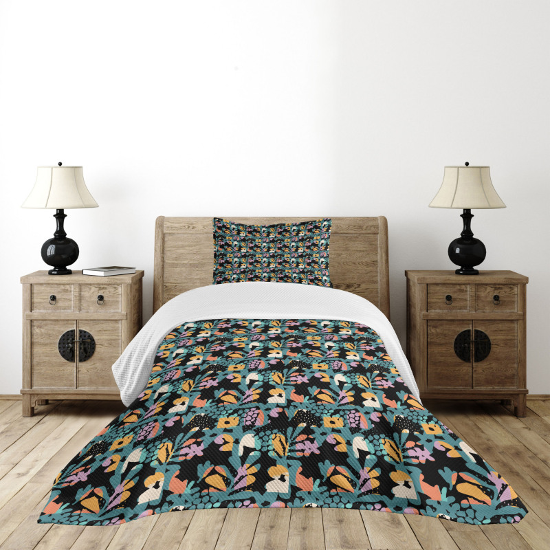 Modern Art Design Colorful Bedspread Set