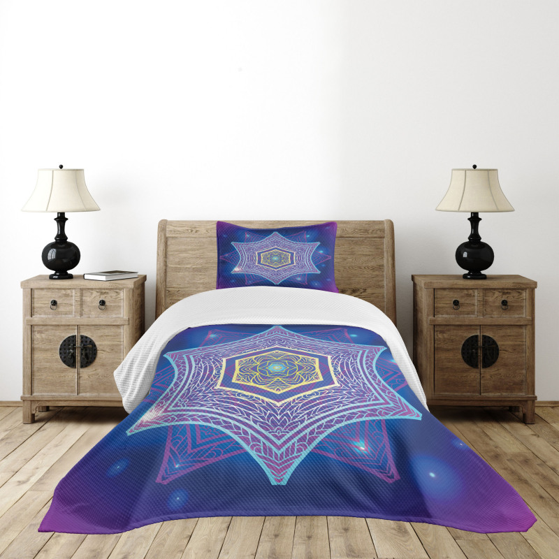Hexagons and Stars Bedspread Set