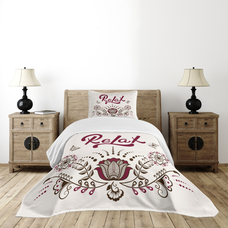 Mehndi Ornamental Design Bedspread Set