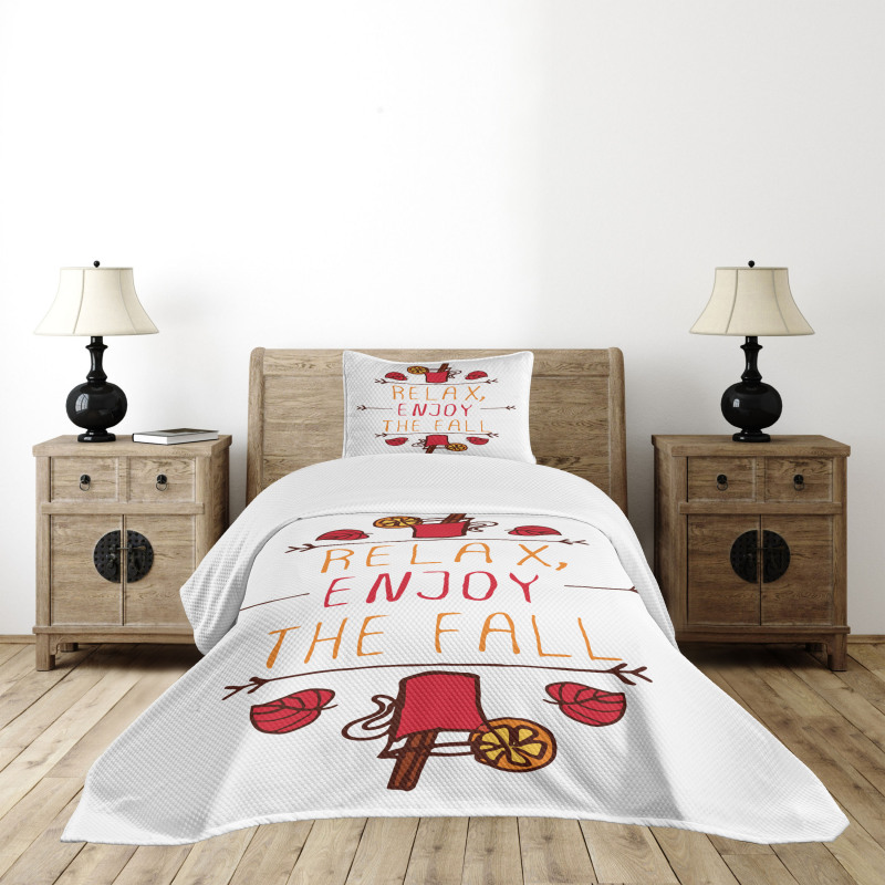 Autumn Concept Relax Enjoy Bedspread Set