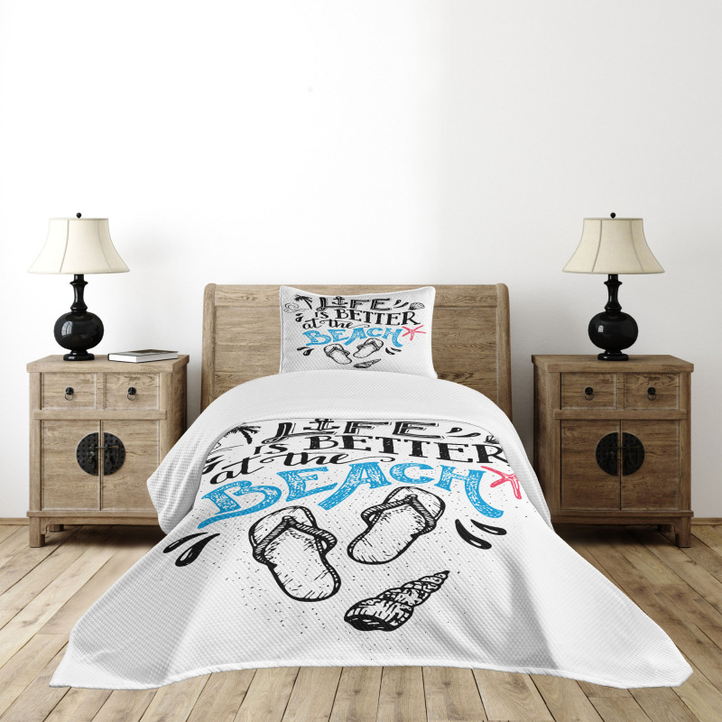 Life is Better at the Beach Bedspread Set