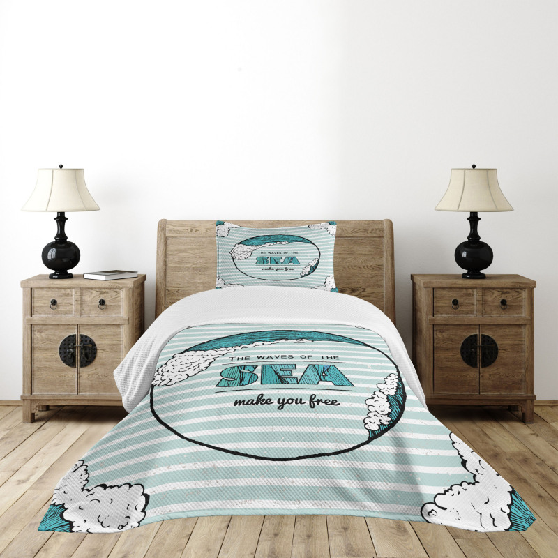 Sea Make You Free Bedspread Set