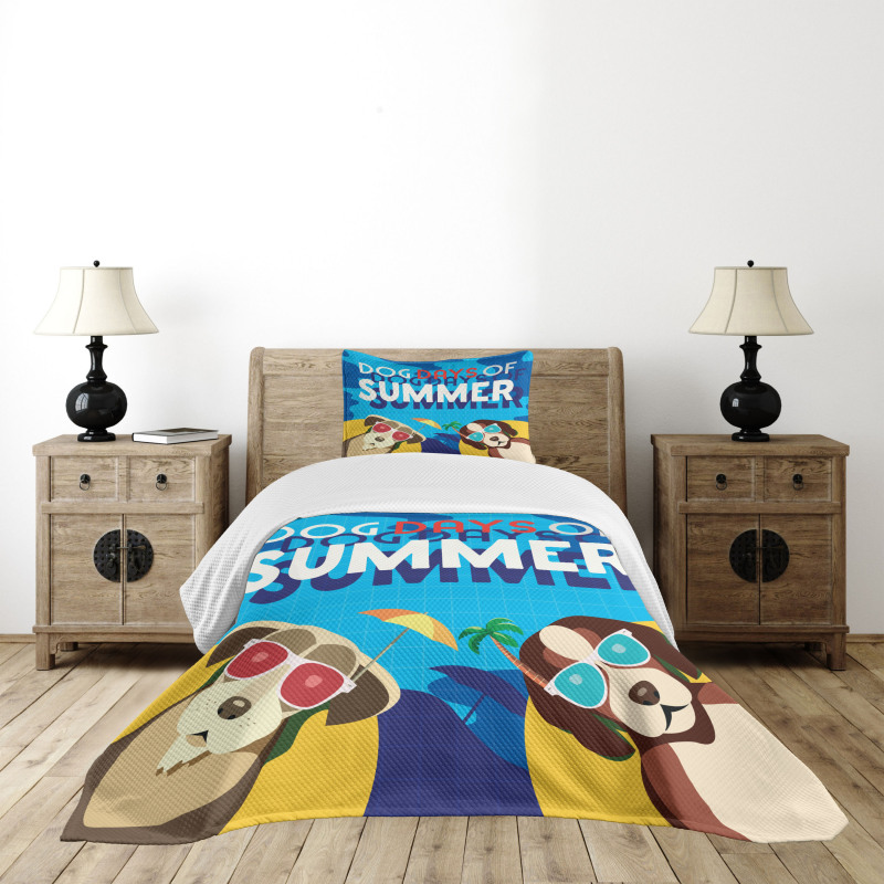 Dogs Days of Summer Bedspread Set