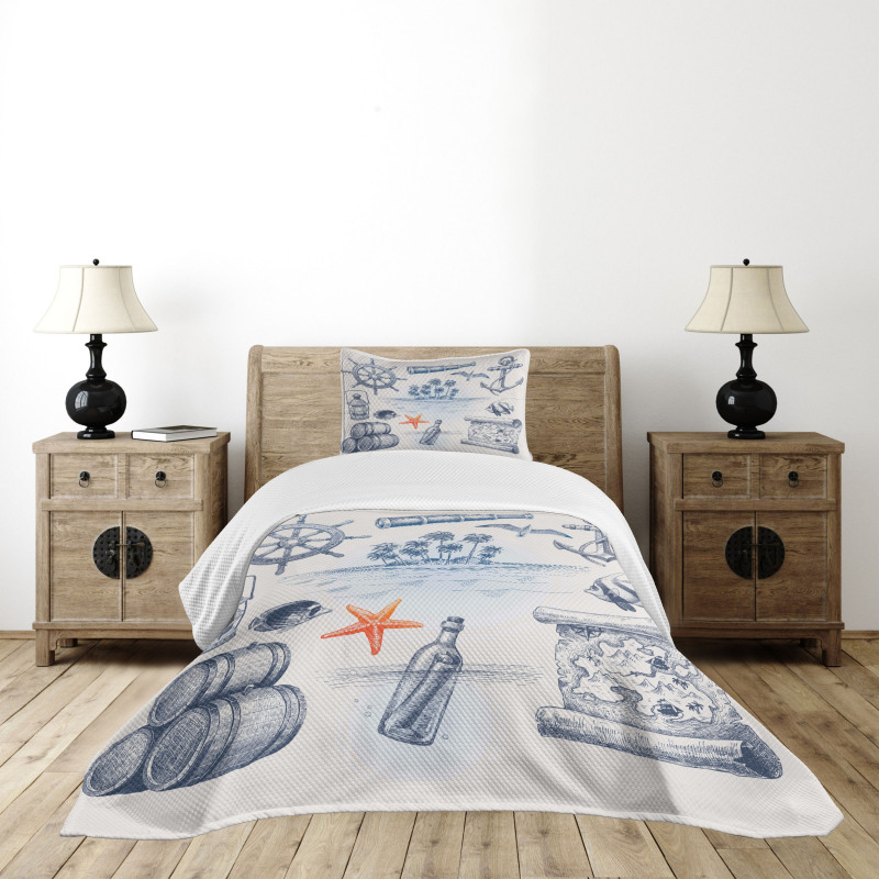 Adventure Tropical Island Bedspread Set