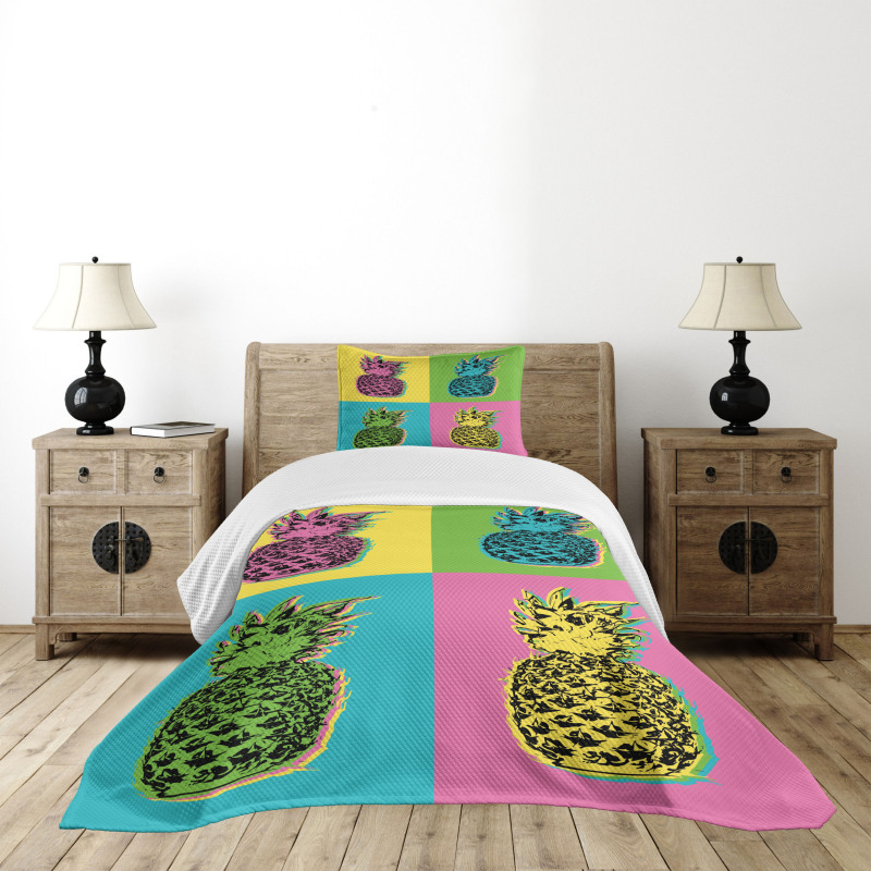 Colorful Summer Pop Art Bedspread Set