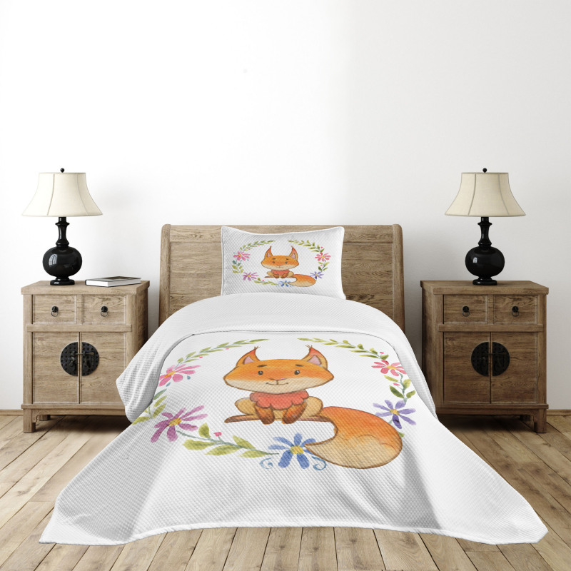 Forest Friend Floral Bedspread Set