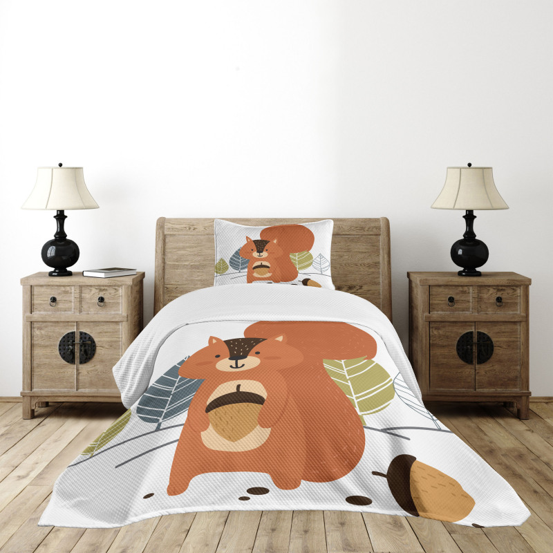 Woodland Trees and Animal Bedspread Set