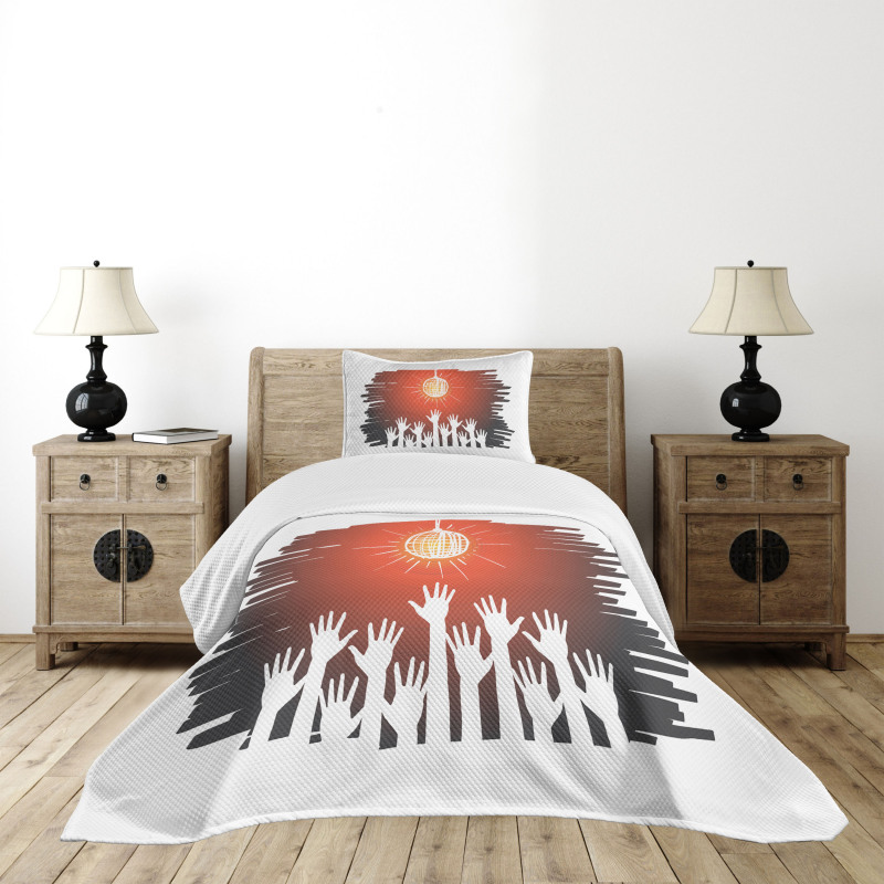 Party Night Club Fun Concept Bedspread Set