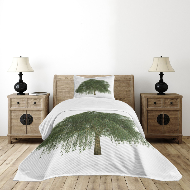 Joyous Botanical Leaves Bedspread Set